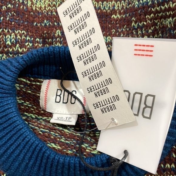 NWT Urban Outfitters BDG Marled Brown Caleb Pullover Sweater - Picture 3 of 10